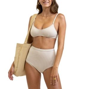 (A56) Free People x Rhythm Bikini Noumea Boy Leg Pant ONLY, Size Medium, NWT